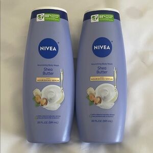 NIVEA Shea Butter Nourishing Body Wash 2 Bottles 20 oz each